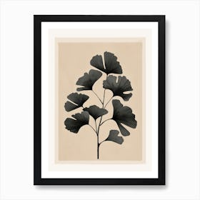 Branch Of Ginkgo Biloba 1 Art Print