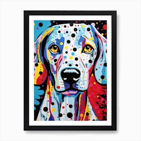 Pop Art Dotty Dog 2 Art Print