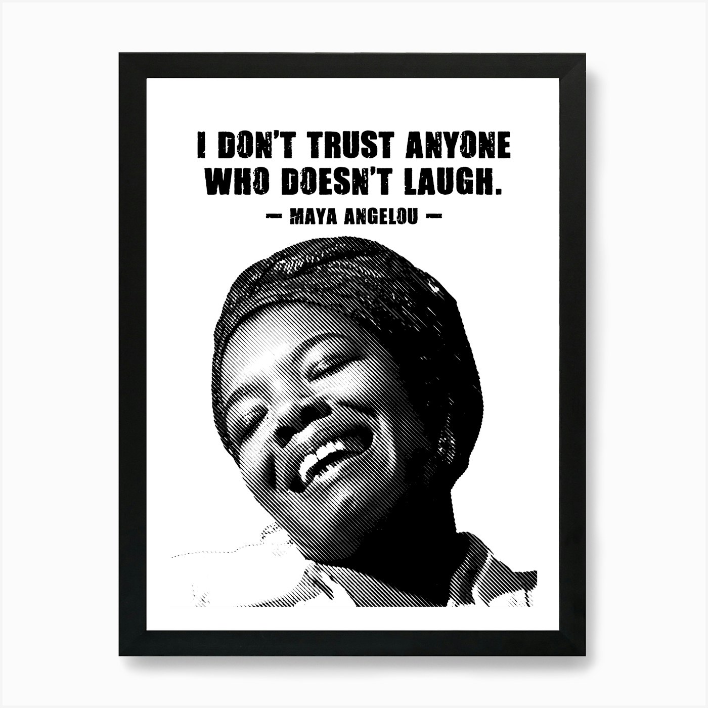 Maya Angelou American Activist Quot Framed Wall Art Poster Canvas Print Picture - Picture 2 of 4