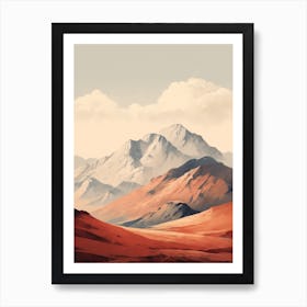 Haute Route France 2 Hiking Trail Landscape Art Print