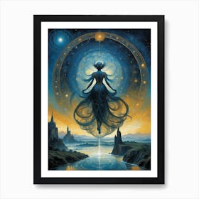 Goddess Of The Moon Print Art Print