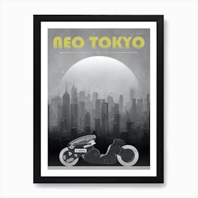 Akira Neo Tokyo Minimalistic Art Print