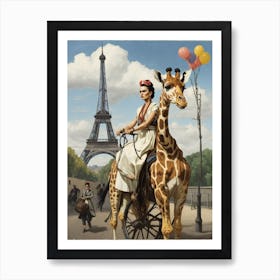 Frida in Paris Art Print