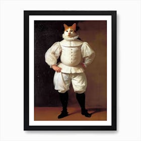 Cat In Costume Art Print