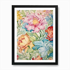 Floral Wallpaper 9 Art Print