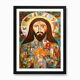 Jesus Loves Me - Easter Prayer Art Print