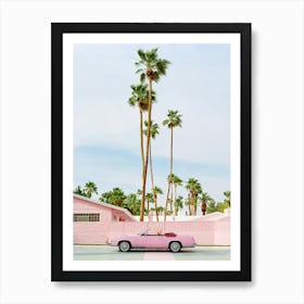 Pink Palm Springs Art Print