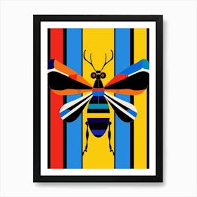 Beetle Abstract Geometric Abstract 8 Art Print