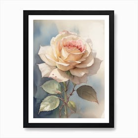 Rose Watercolor Painting Art Print