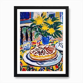 Banana Cream Pie Painting 1 Art Print