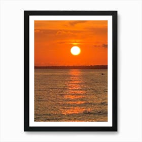 Sunset At The Beach Art Print