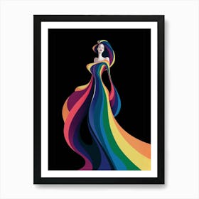 Rainbow Woman Art Print