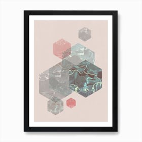 Exagonal Love Art Print