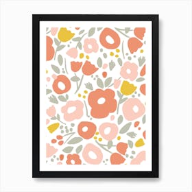 Light Floral Art Print