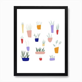 Potted Plants Art Print