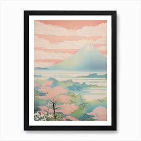 Mount Kaimon In Kagoshima, Japanese Landscape 3 Art Print