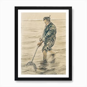 The Shell Fisherman, Vincent Van Gogh Art Print