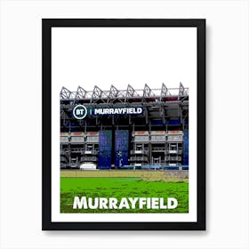 Murrayfield Stadium, Rugby, Art, Wall Print Art Print