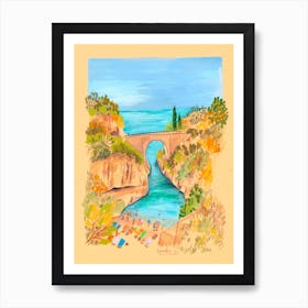 Italy Landscape Beach Art Print