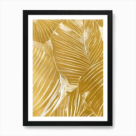 Gold Leaf 13 Art Print