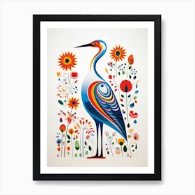 Scandinavian Bird Illustration Albatross 3 Art Print