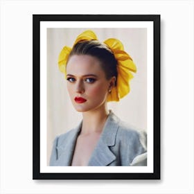 Evan Rachel Wood Retro Collage Movies Art Print