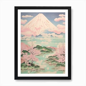 Mount Fuji In Fuji Hakone Izu National Park, Japanese Landscape 3 Art Print