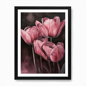 Purple Tulip 3 Art Print