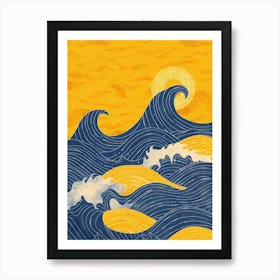 Waves In The Sky 1 Art Print