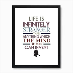 Sherlock Holmes Quote Art Print