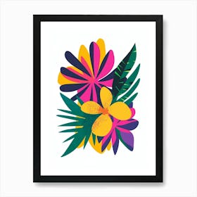 Tropical Flowers 4 Art Print