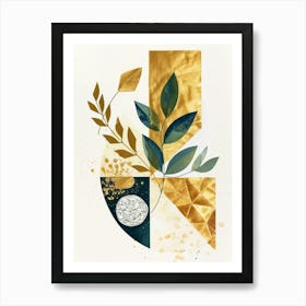 Gold Leaf Canvas Print 3 Art Print