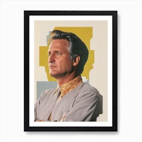 Bill Pullman Retro Collage Movies Art Print