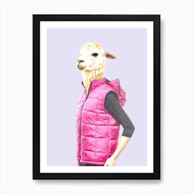 Trendy Llama Art Print