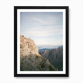 On Top Of The World Dolomites Italy Travel Photography Art Print