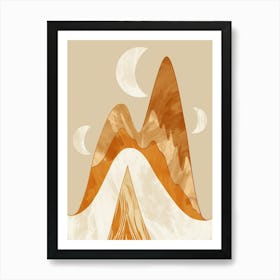 Mountains And Clouds 1 Art Print