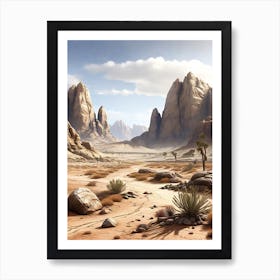 Desert Landscape Art Print