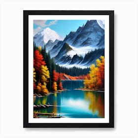 Autumn Lake 9 Art Print