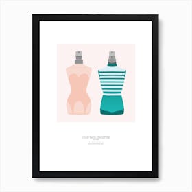 Gaultier Fragrance Bottles Art Print