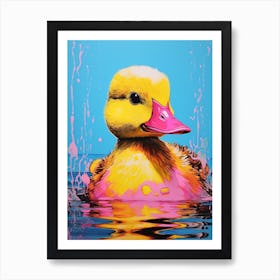 Duckling Pop Art 2 Art Print