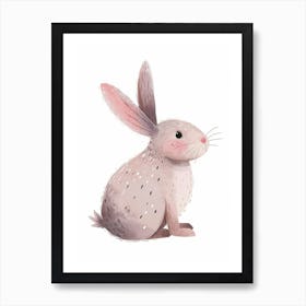 Argente Rabbit Kids Illustration 4 Art Print