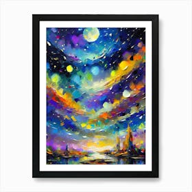 Night Sky With Stars Art Print