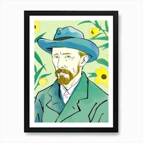 Portrait Of Van Gogh Art Print