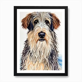 Komondor Watercolour Dog Art Print