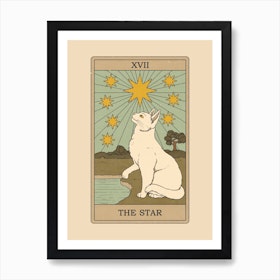 The Star   Cats Tarot Art Print