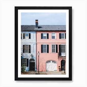 Rainbow Row Art Print