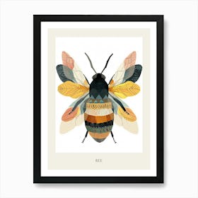 Colourful Insect Illustration Bee 17 Poster Art Print