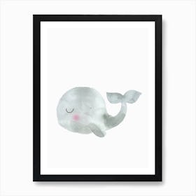 Nursery Baby Whale Art Print