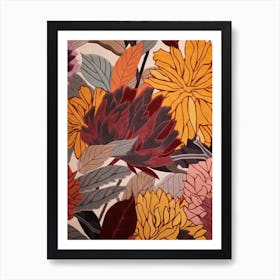 Fall Botanicals Carnation 5 Art Print