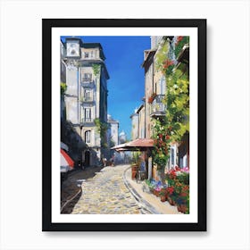 Street Scene in Summer Art Print